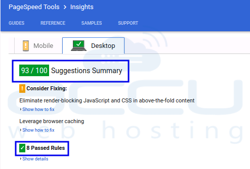 Google Page SpeedInsightServerの応答時間のフィードバックが修正されました