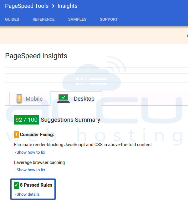 GZIP圧縮を有効にした後のGooglePageSpeedInsightスコア