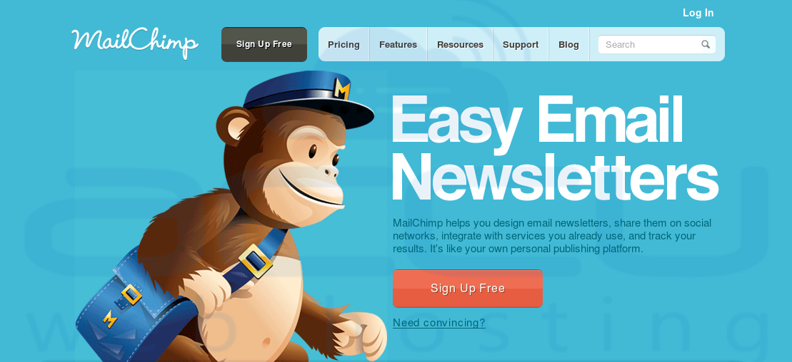 บริการการตลาดผ่านอีเมล MailChimp