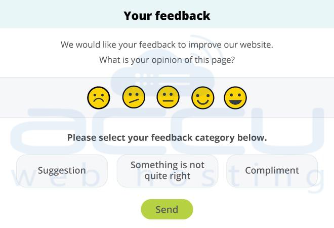 Formulário de feedback