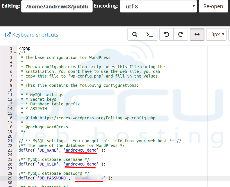perbarui-database-kredensial-in-wp-config