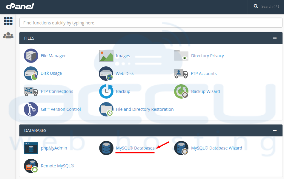 mysql-database-in-cpanel