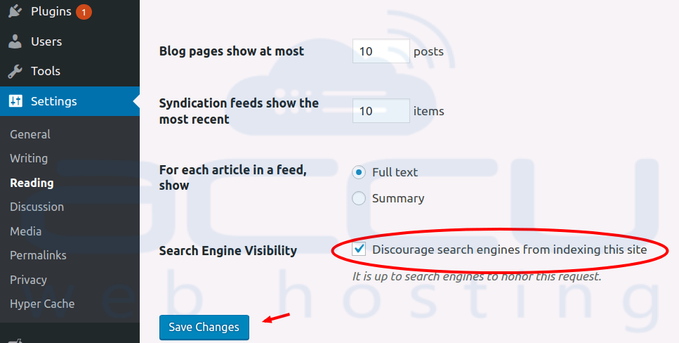 Mencegah mesin pencari dari peringkat situs web ini