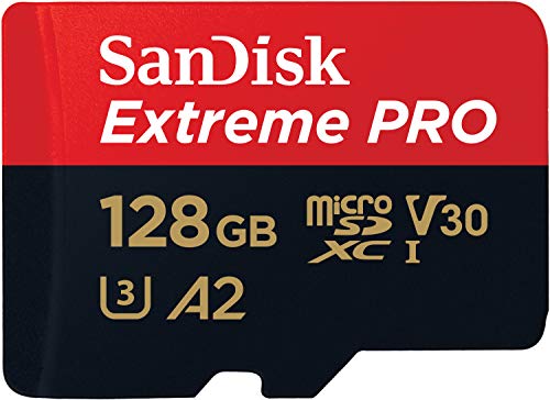 SanDisk Extreme Pro SDXC UHS-I U3 A2 V30 128GB + 适配器，SDSQXCY-128G-GN6MA