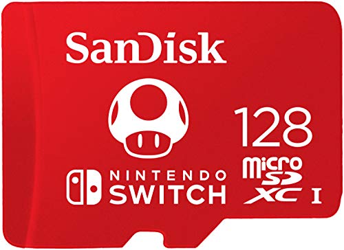 SanDisk 128GB microSDXC 卡，授权用于 Nintendo-Switch - SDSQXAO-128G-GNCZN