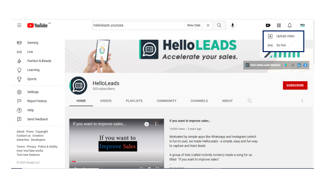 Laden Sie Ihre YouTube-Werbung hoch