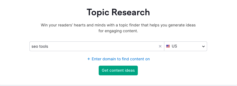 Ahrefs Vs Semrush : quel outil SEO est le meilleur et pourquoi ? 12 Semrush Topic Research tool