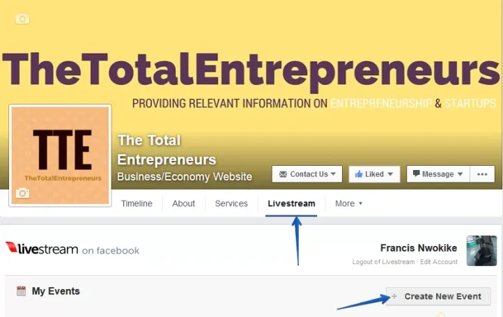 Recursos ocultos do Facebook 4 LiveStream para páginas