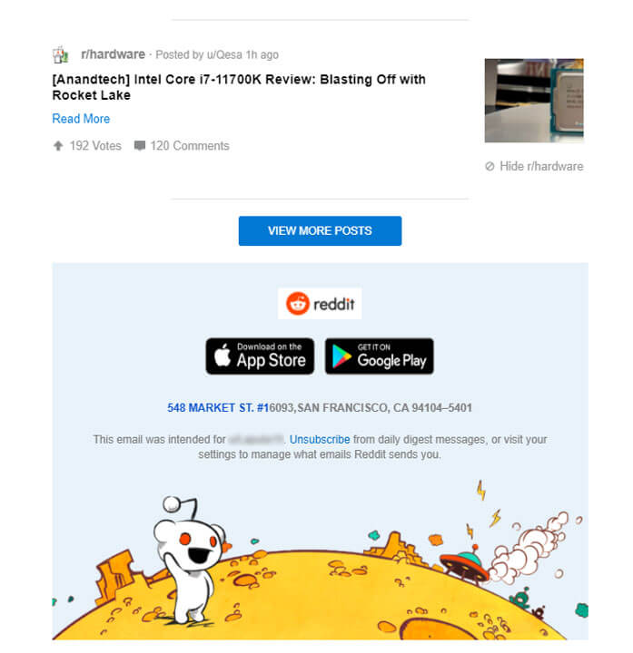 E-posta alt bilgilerinde uygulama imzası
