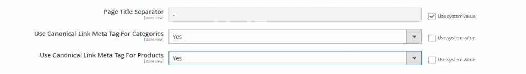 Tag kanonik Magento