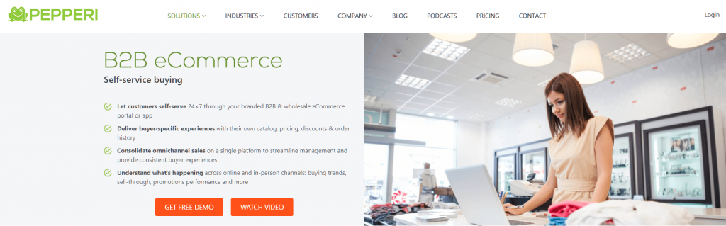 Platform e-niaga Pepperi B2B