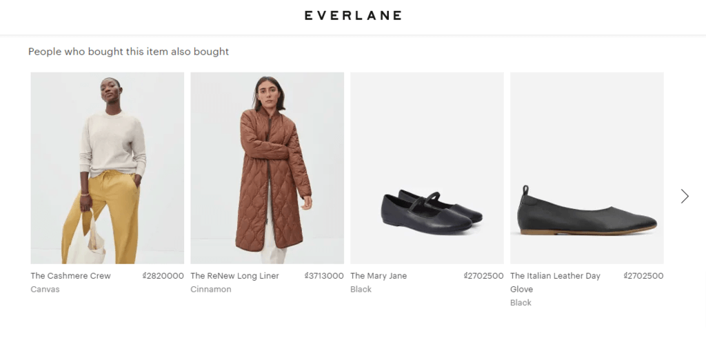 Everlane ürün tavsiyesi