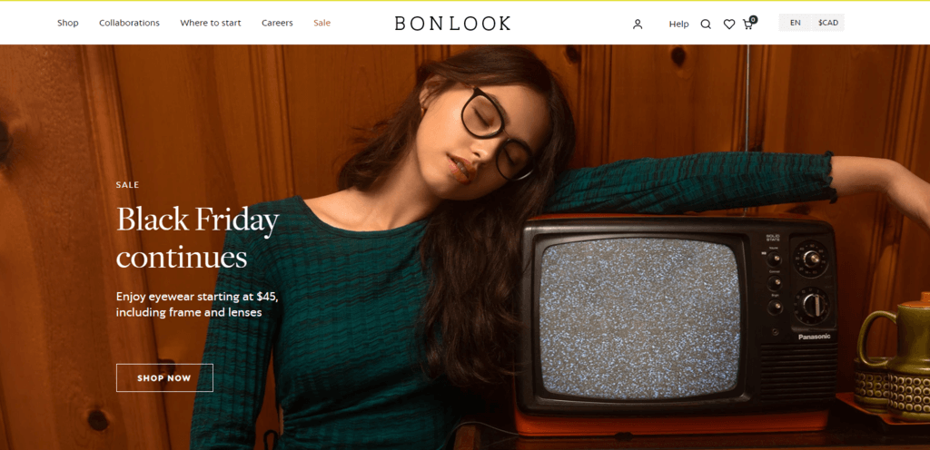 BonLookのWebサイト