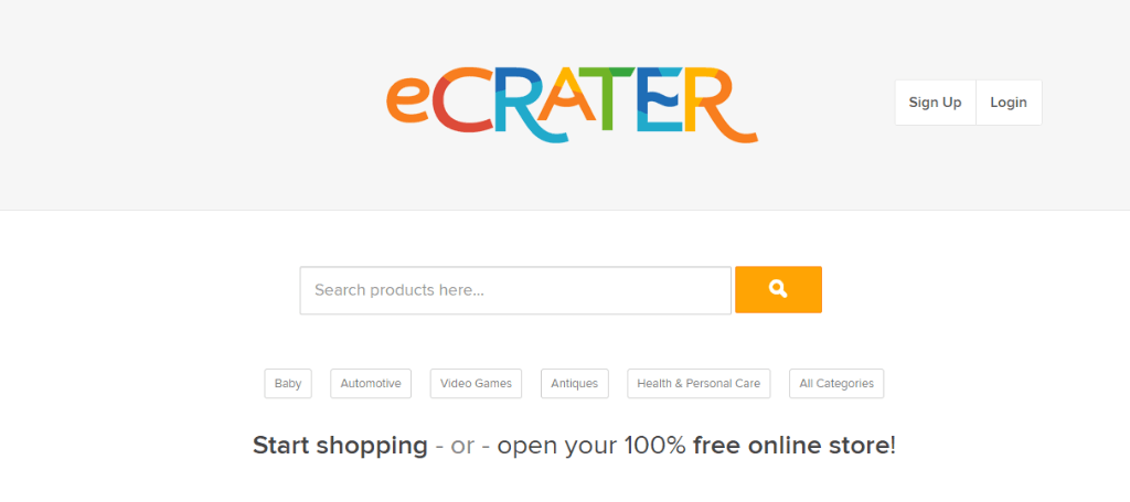 site-ul eCRATER