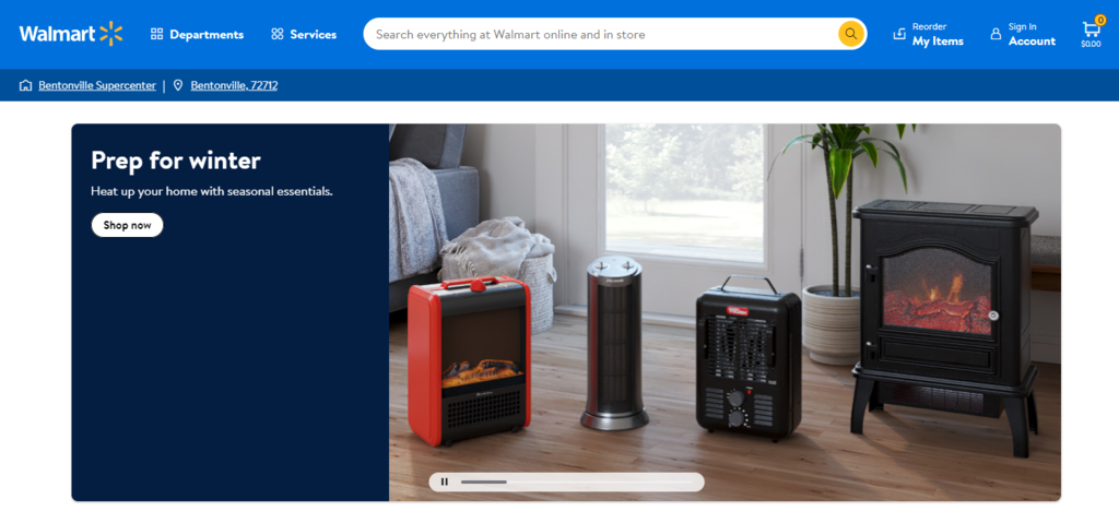 Site-ul Walmart
