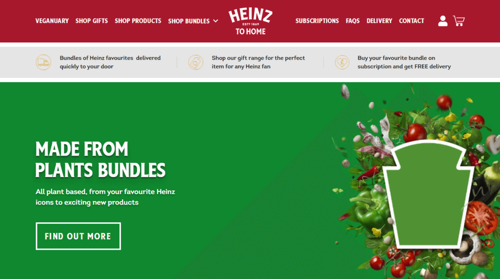 Situs web Heinz To Home