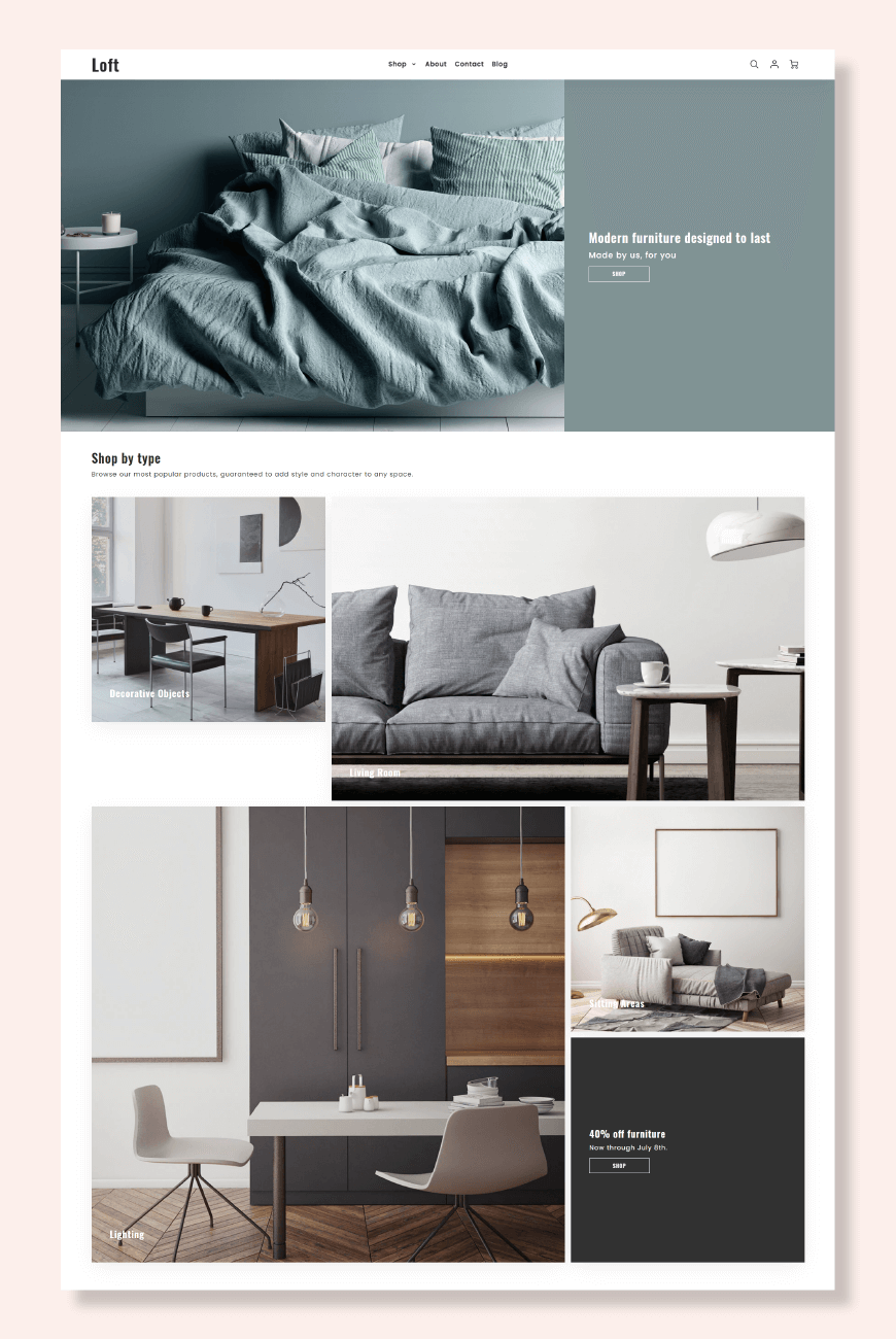 قالب Loft Shopify
