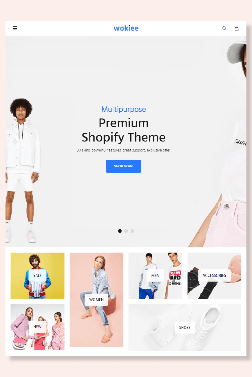 Wokiee Shopify الموضوع