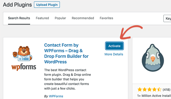 proses instalasi plugin wordpress
