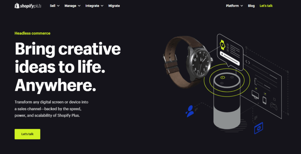 Shopify Plus без головы