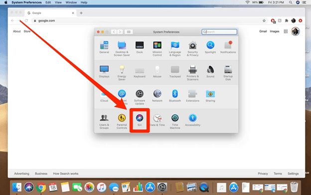 Obraz funkcji Mac Siri