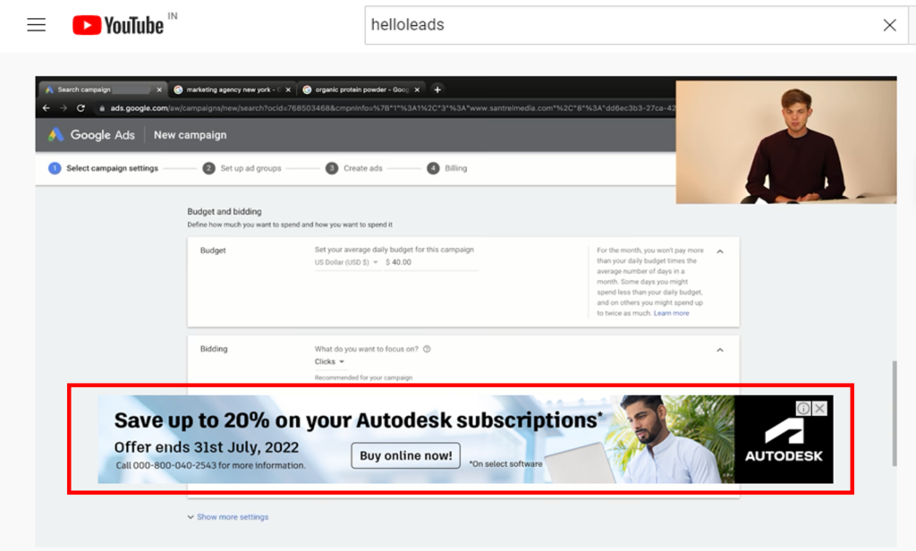 Annonces superposées