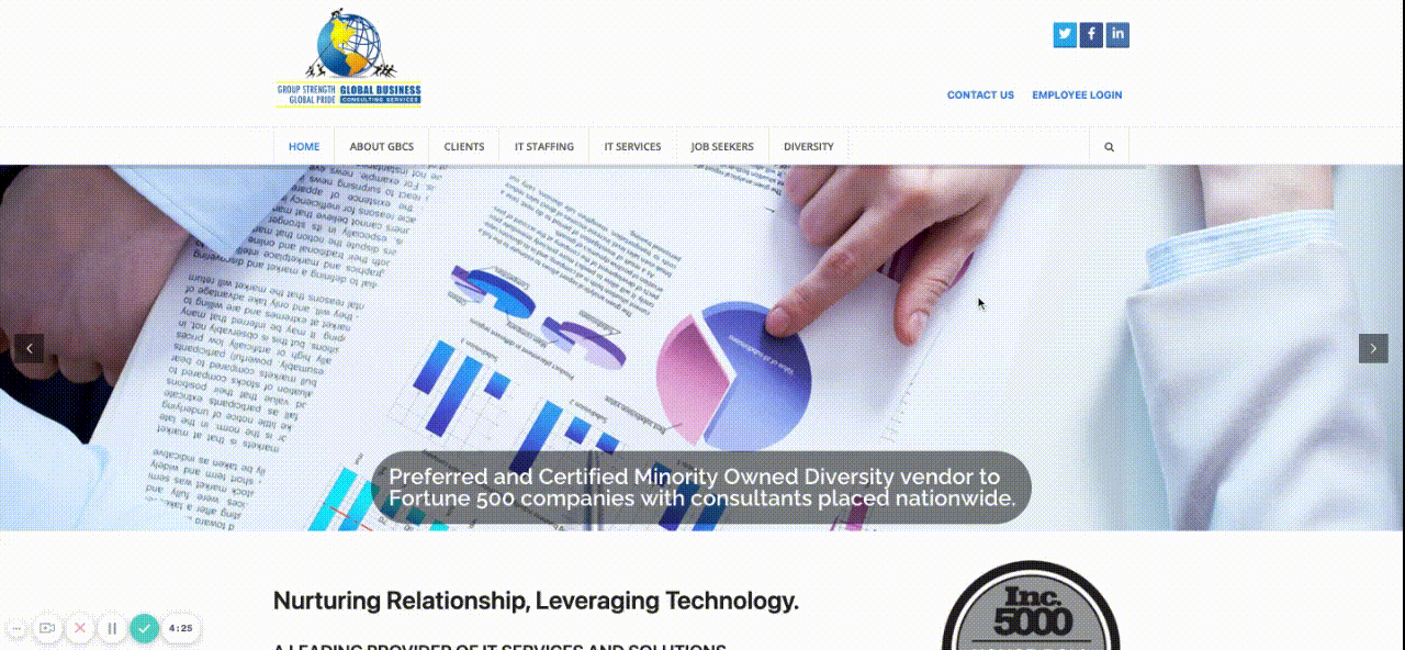 Global Business Consulting Services Inc. – bannière tournante Image of rotating banner