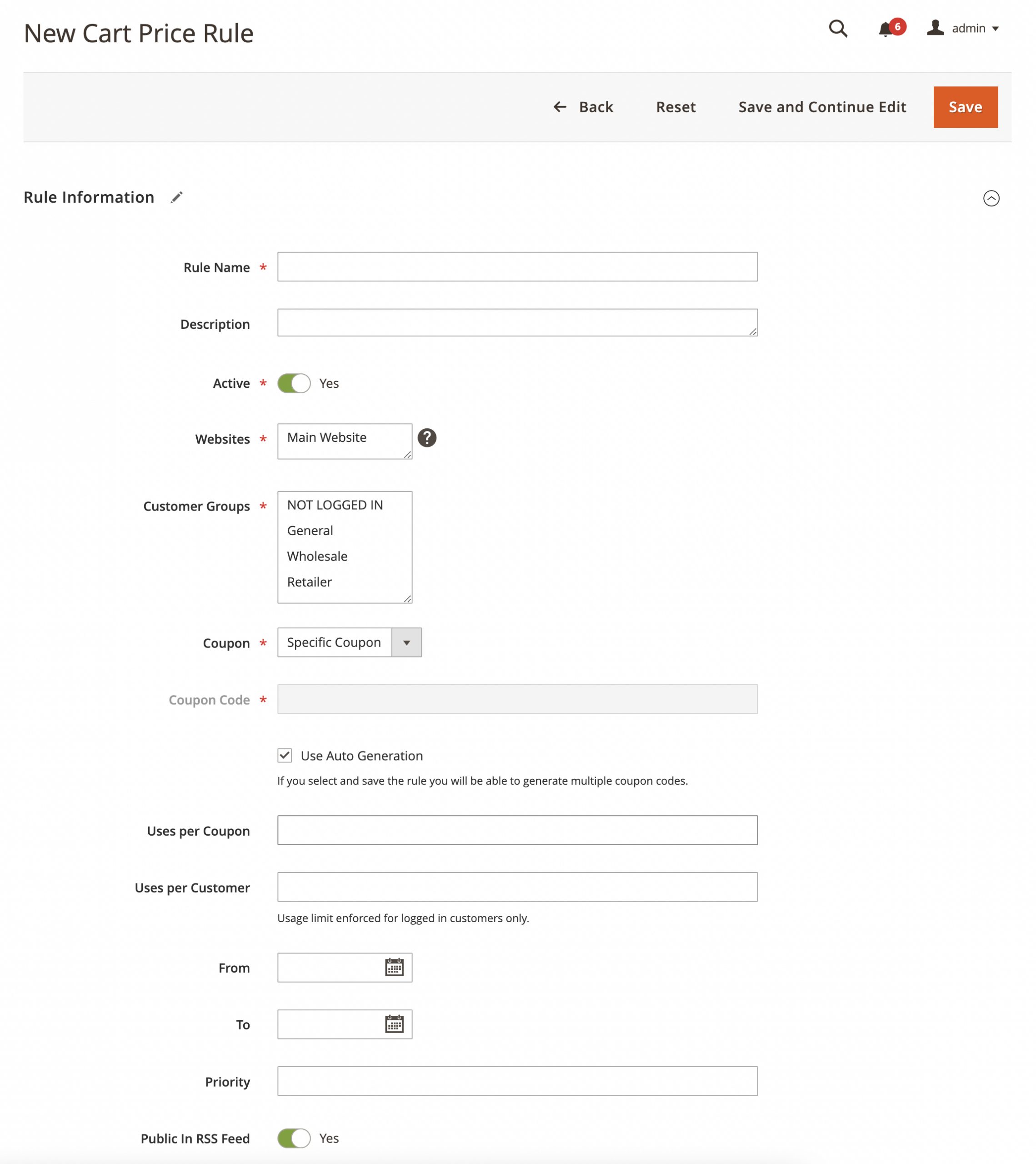 Magento 2 でプロモーションを設定する方法