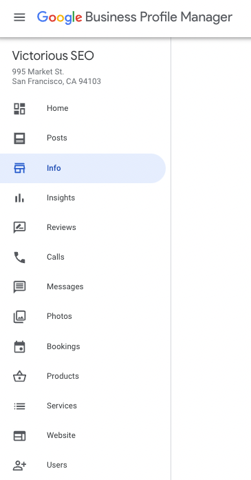 comment changer l'adresse de l'entreprise google maps à partir du profil de l'entreprise google