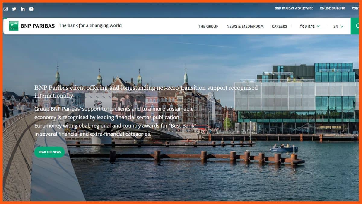 Site do Grupo BNP Paribas