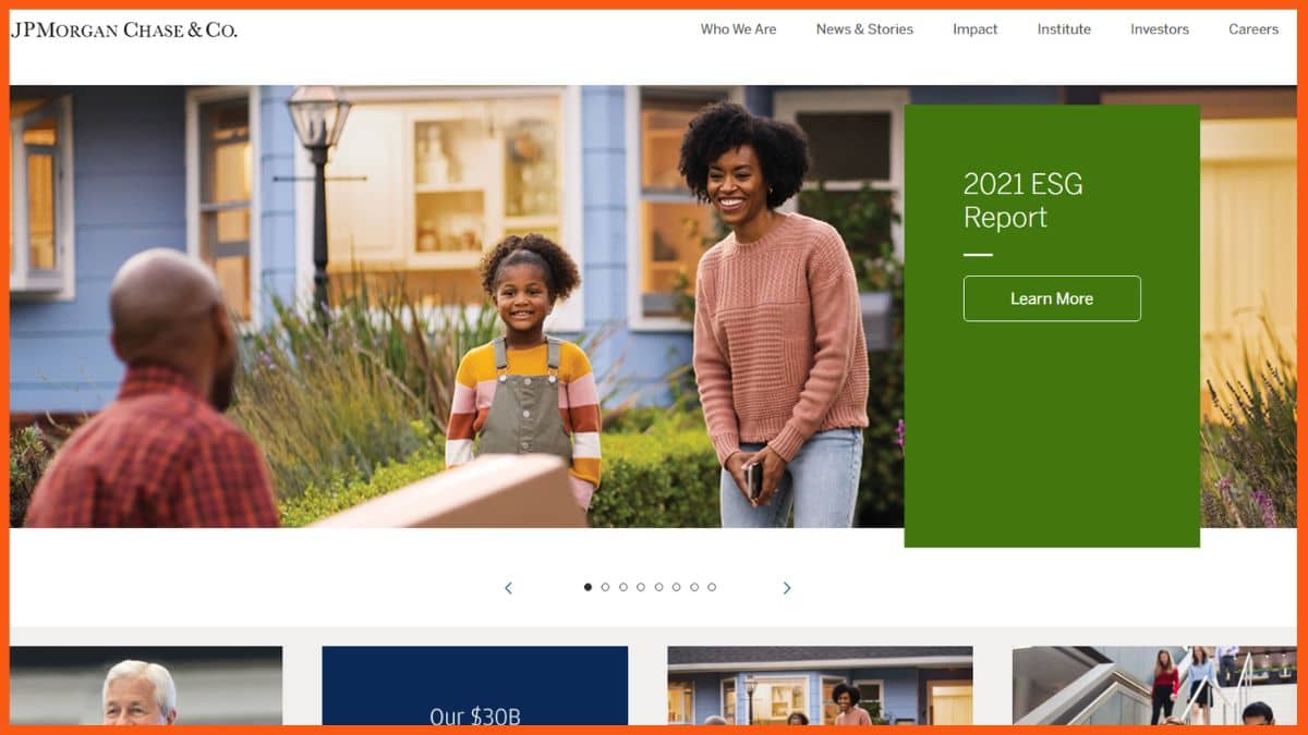Site do JPMorgan Chase & Co.