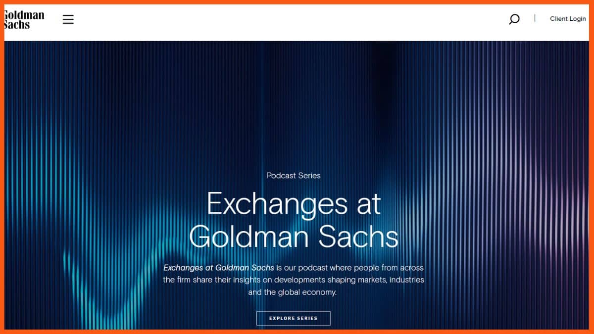 Site do Goldman Sachs Group, Inc.