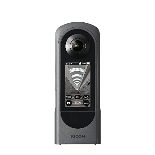 理光Theta X 360度相機，約60M高分辨率圖像，5.7K 360，觸摸屏