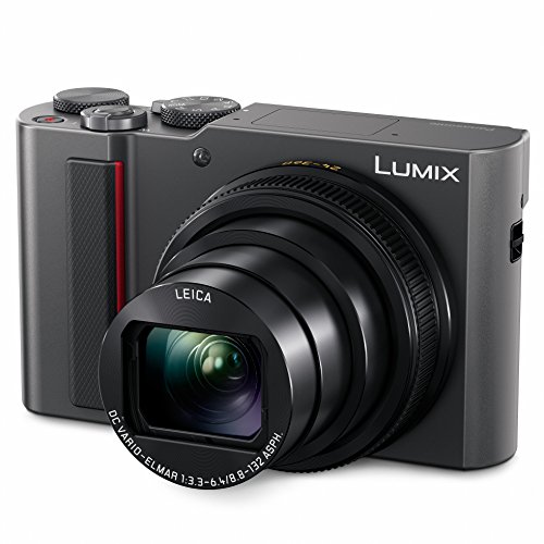 PANASONIC LUMIX ZS200 15X Leica DC 鏡頭，帶穩定功能，20.1 兆像素，大型 1 英寸弱光傳感器（DC-ZS200S 美國銀色）