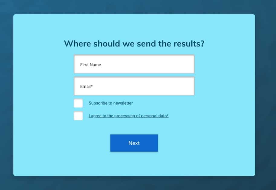 come creare una nuova calamita per quiz - 06 email gate for a quiz lead magnet