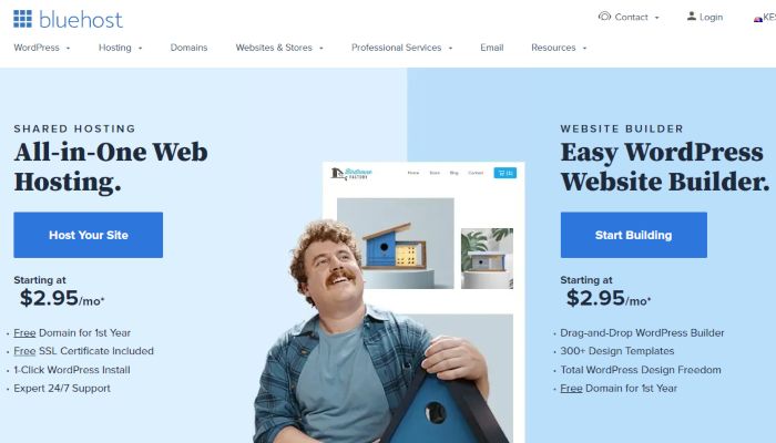 استعراض Bluehost