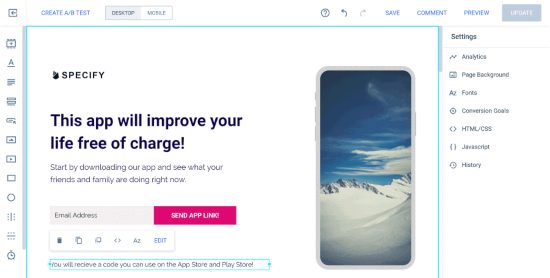 Конструктор страниц Instapage