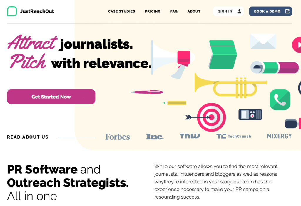สุดยอดรายชื่อแพลตฟอร์มการตลาดผู้มีอิทธิพลที่ดีที่สุด 16 justreachout pr and outreach tool for startups
