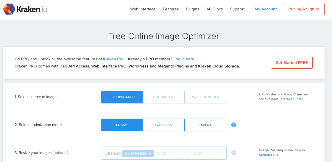 如何优化图像 - 9 个工具来加速您的网站并获得 Google Love 10 kraken optimize images tool