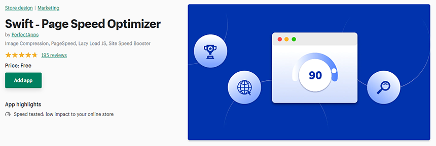 Swift - Otimizador de velocidade de página Swift ‑ Page Speed Optimizer