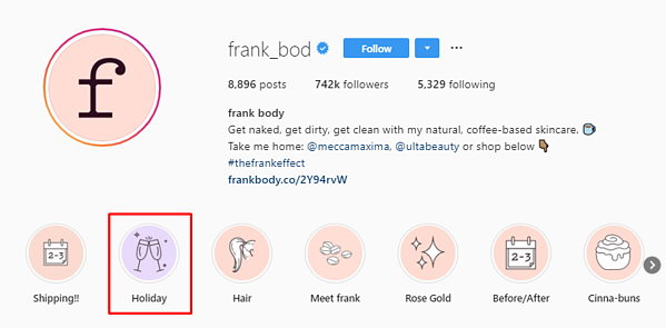 Feriado de Frank Body