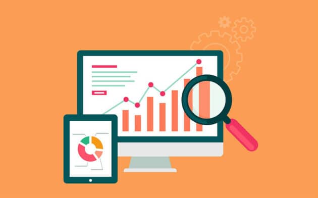 E-Commerce-Konvertierungsdiagramm-Statistikbericht