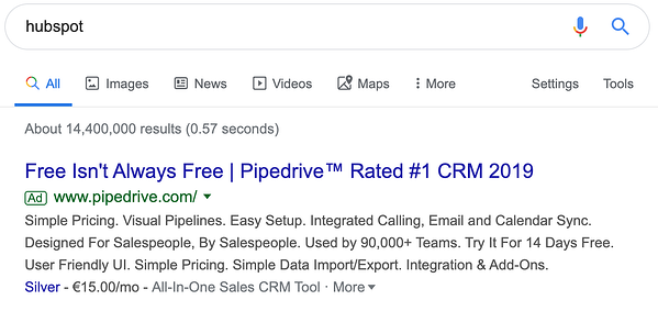 reklama piasty napędu pipedrive