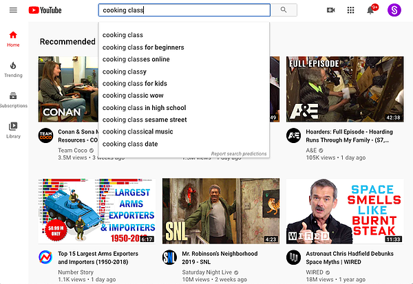 lekcje gotowania youtube