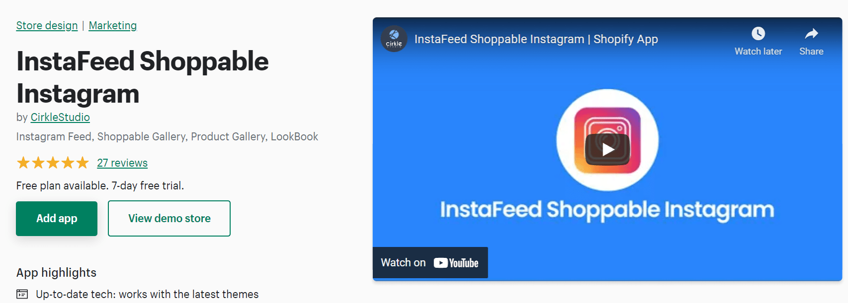 แอพฟีด Shopify Instagram ที่ดีที่สุด