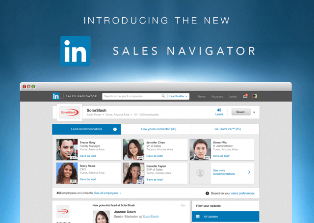 Navigateur des ventes LinkedIn