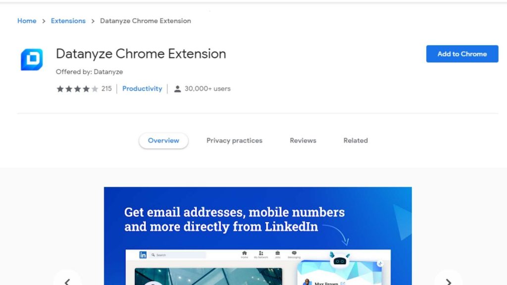 電子郵件查找工具 Datanyze