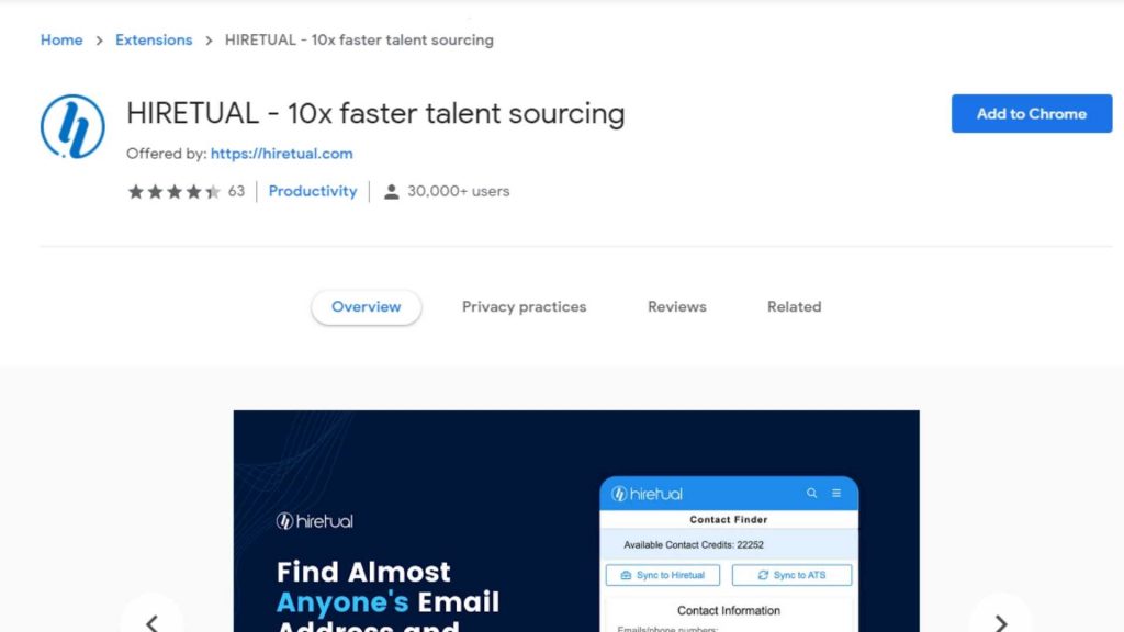最佳電子郵件查找工具 Hiretual