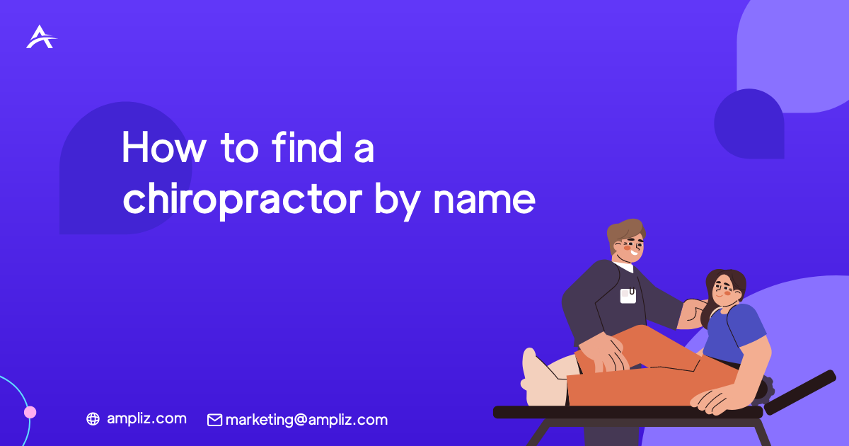 วิธีหาหมอนวดโดยใช้ชื่อ How to find a chiropractor by name