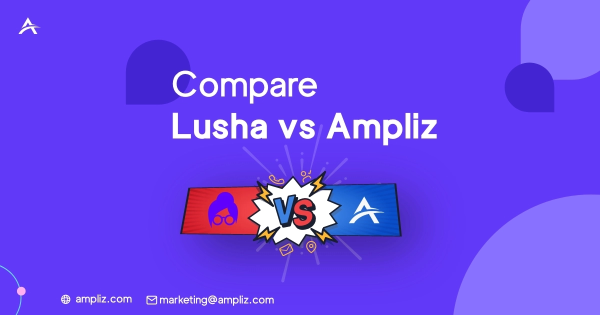 قارن بين Lusha و Ampliz Compare Lusha vs Ampliz